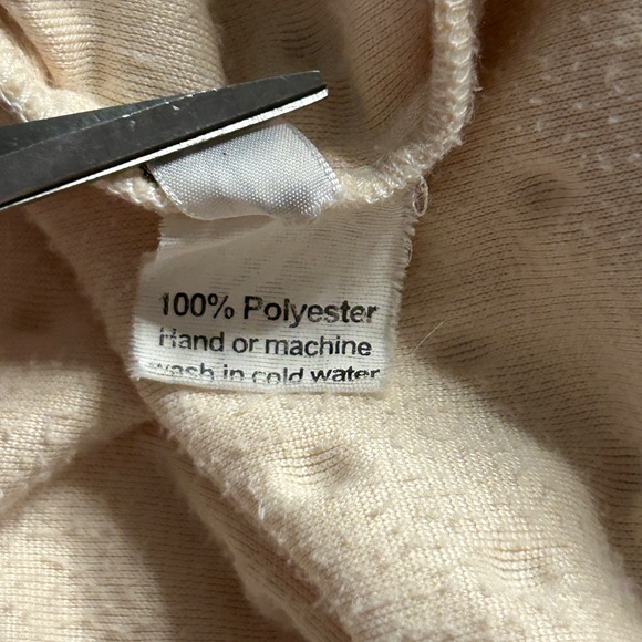 Vintage Karen Luu Home Couture Robe Women’s L Ivory Velour - Picture 8 of 9